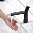 Ver imagem 3 de Torneira Monocomando de Mesa Cuba Pia para Banheiro Lavatório Lavabo Bica Baixa Redonda Preto Fosco