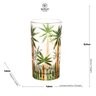 Conjunto de 6 Copos Alto de Cristal Wolff Palm Tree Handpaint 330ml Mesa Posta - 2