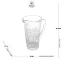 Ver imagem 4 de Jogo Jarra 1,2 L E 6 Copos 330ml Palm Tree Wolff 28147 28148 Kit Completo Mesa Posta