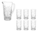Ver imagem 1 de Jogo Jarra 1,2 L E 6 Copos 330ml Palm Tree Wolff 28147 28148 Kit Completo Mesa Posta