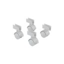 Ver imagem 1 de Kit de 4 Rodinha para Berço Rodízio Roda Chapa U 15mm 100kg