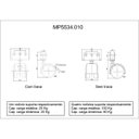Ver imagem 2 de Kit de 4 Rodinha para Berço Rodízio Roda Chapa U 15mm 100kg