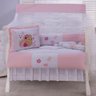Kit De Berço Americano Menina Jardim Encantado Rosa 10 Peças Protetor - 1