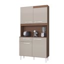 Ver imagem 1 de Kit Cozinha Atena 4 Portas Compacta Cappuccino/Off White 90 cm