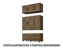 Ver imagem 3 de Roupeiro Triplex Guarda Roupas Londres Casal 6 Portas Jacar. Trinobel