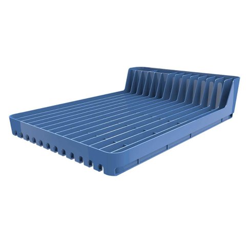 Escorredor de Pratos Louças Azul Madrugada Pop Crippa Compacto Pia Cozinha