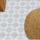 Ver imagem 1 de Adesivo para Piso Ladrilho Cinza Azulado Lavável Antiderrapante