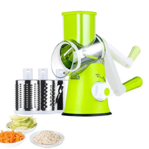 Cortador Ralador de Legumes Fatiador Verduras Frios Queijos Processador Multifuncional 3 Laminas Man