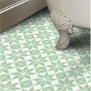 Ver imagem 1 de Adesivo Piso Ladrilho Estrela Verde Antiderrapante Lavável