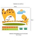 Ver imagem 2 de Adesivo de Parede Medidor Girafa