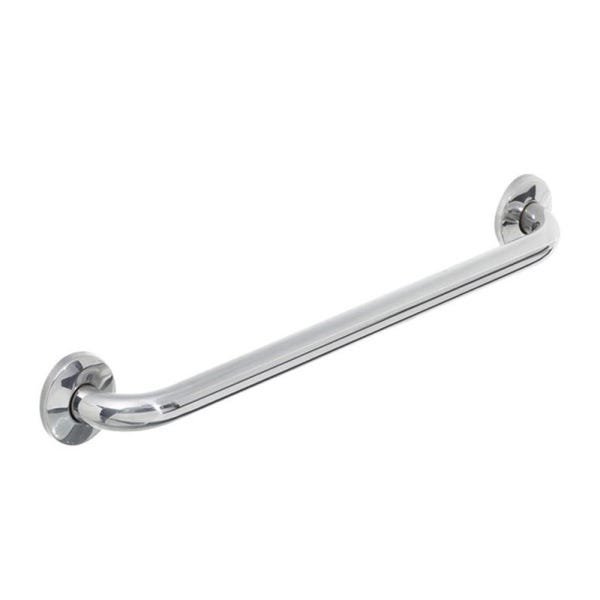 Alça de Apoio Banheiro Inox 40cm Barra Idoso Cadeirante Deficiente Acessibilidade - 3