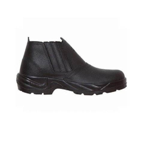 Calçado de Segurança tipo Botina Cartom 010 PU Elástico Nº 37 Sem Biqueira