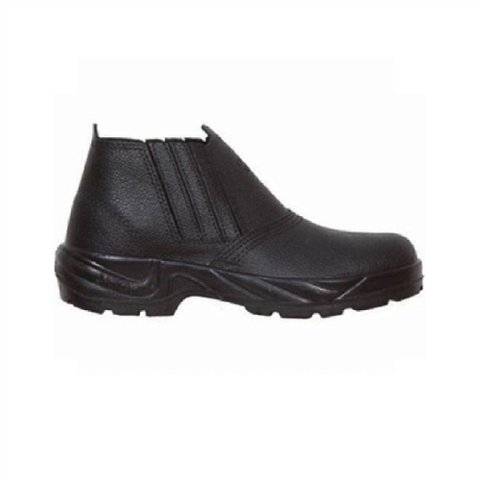 Calçado de Segurança tipo Botina Cartom Modelo 010 PU Elástico Nº 38 Sem Biqueira