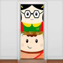 Ver imagem 1 de Adesivo Para Porta Chaves E Chiquinha- 73X210Cm