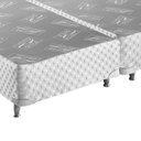 Ver imagem 5 de Base para Cama Box King Bipartida CR461E com Pés de Madeira Branco Multimóveis 193cm