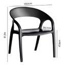 Ver imagem 3 de Kit 04 Cadeiras de Jantar Glass Plus Kappesberg Uz4004 Preta