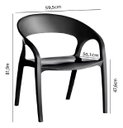 Ver imagem 3 de Kit 04 Cadeiras de Jantar Glass Plus Kappesberg Uz4004 Preta