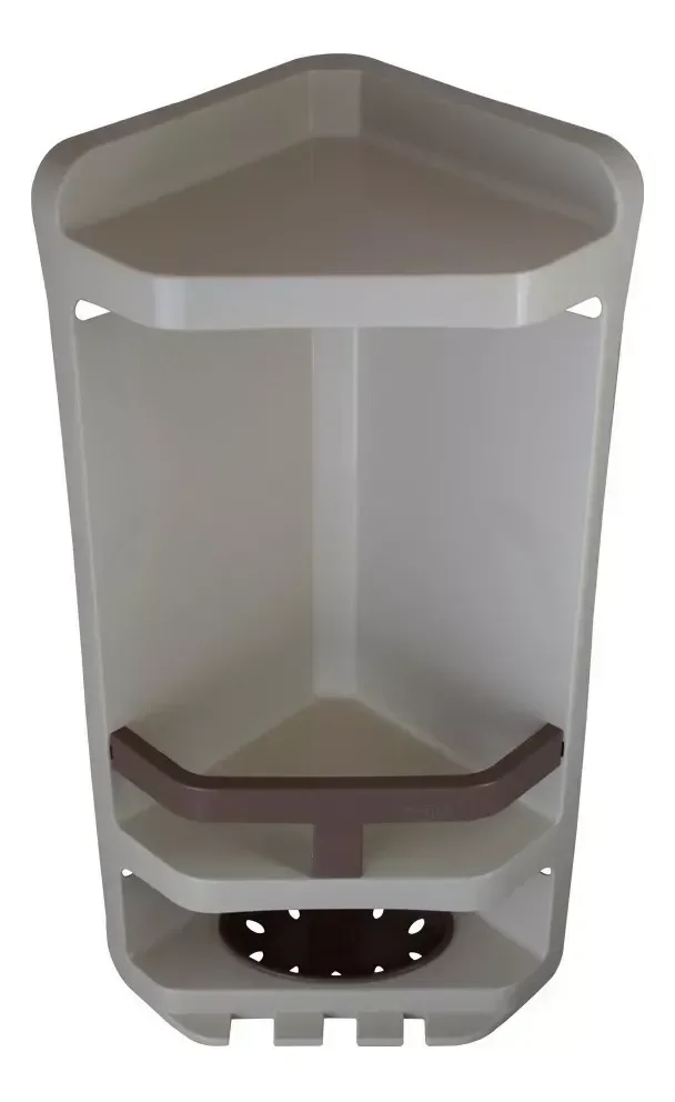 Porta Shampoo Cantoneira Dupla com Saboneteira Astra