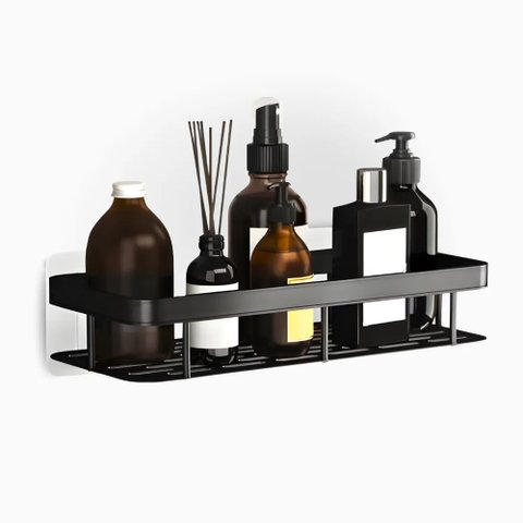 Suporte de Banheiro Cozinha Lavanderia Prateleira Multiuso Alumínio