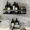 Ver mais imagens de Suporte de Banheiro Cozinha Lavanderia Prateleira Multiuso Alumínio