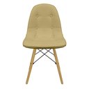 Ver imagem 3 de Kit 3 Cadeiras Charles Eames Botonê Eiffel Estofada Bege
