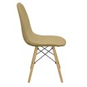 Ver imagem 4 de Kit 3 Cadeiras Charles Eames Botonê Eiffel Estofada Bege