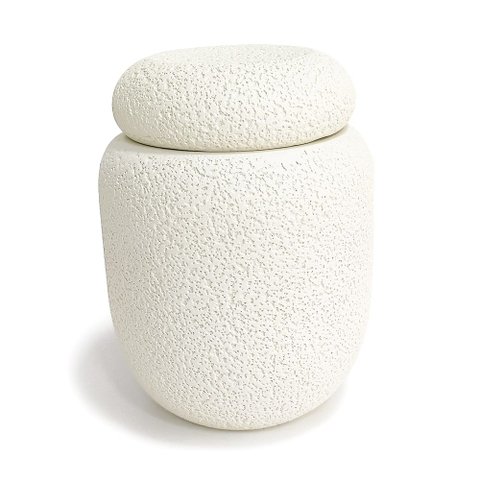Copo para Banheiro Decorativo em Cimento Textura Granulada 12x9cm