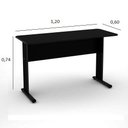Ver imagem 2 de Mesa de Escritório Slim 1,20x0,60 Preto