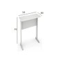 Mesa de Impressora Slim 0,50x0,40 Branco - 2