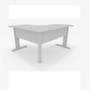 Ver imagem 1 de Mesa Delta de Escritório Slim 1,60x1,60 Cinza