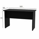 Ver imagem 2 de Mesa de Escritório Treviso 1,65 X 0,60 Preto