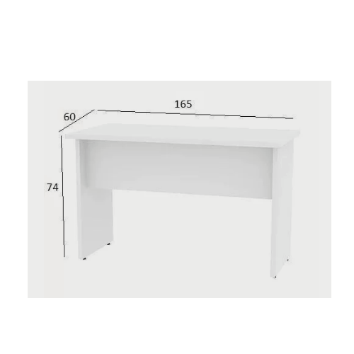 Mesa de Escritório Treviso 1,65 X 0,60 Branco - 2