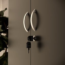 Armário Fechado Alto com 2 Portas Slim Preto - 5 Armário Fechado Alto com 2 Portas Slim Preto - 5