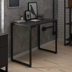 Mesa Escritório Industrial Fit 0,90x0,45 Preto