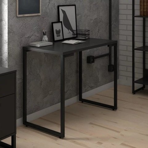 Mesa Escritório Industrial Fit 0,90x0,45 Preto