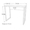 Ver imagem 5 de Mesa Escrivainha Industrial Fit 1,20x0,45 Preto