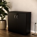 Ver imagem 3 de Armário Balcão Baixo com 2 Portas Slim Preto