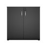 Armário Balcão Baixo com 2 Portas Slim Preto - 2