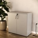 Ver imagem 3 de Armário Balcão Baixo com 2 Portas Slim Cinza