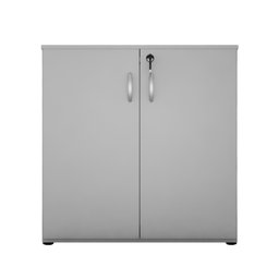 Armário Balcão Baixo com 2 Portas Slim Cinza - 2