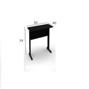 Ver imagem 2 de Mesa de Impressora Slim 0,50x0,40 Preto