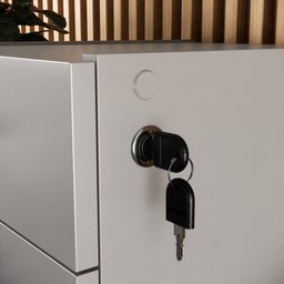 Gaveteiro Movel Slim com 4 Gavetas Cinza - 5