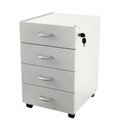 Ver imagem 1 de Gaveteiro Movel Slim com 4 Gavetas Branco