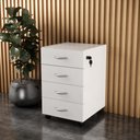 Ver imagem 3 de Gaveteiro Movel Slim com 4 Gavetas Branco