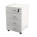 Ver imagem 1 de Gaveteiro Movel Slim com 4 Gavetas Branco