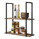 Ver imagem 1 de Prateleira Decorativa Industrial - Italian Noce