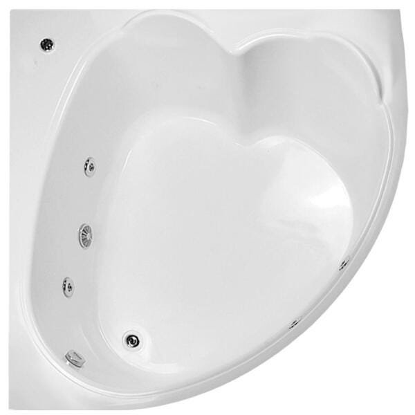 Banheira de Hidromassagem Amore Dupla 1,45x1,45x0,46 Acrilico-Padrão - 1
