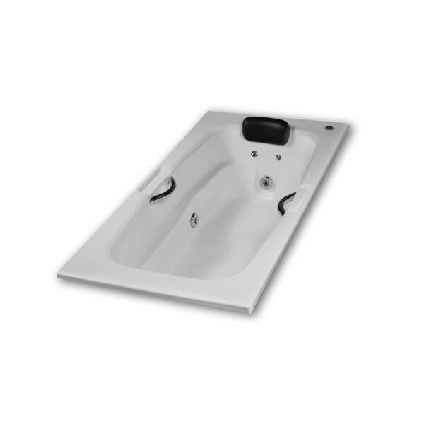 Banheira de Hidromassagem Caledonia Individual 1,30x0,80x0,43 Acrilico-Completa - 1