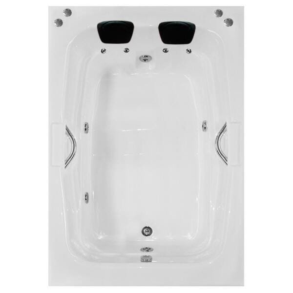 Banheira de Hidromassagem Caledonia Individual 1,70x0,80x0,43 Acrilico-Completa - 1