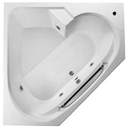 Banheira de Hidromassagem Canto Alpha Dupla 1,54x1,54x0,49 Acrilico-Padrão - 1